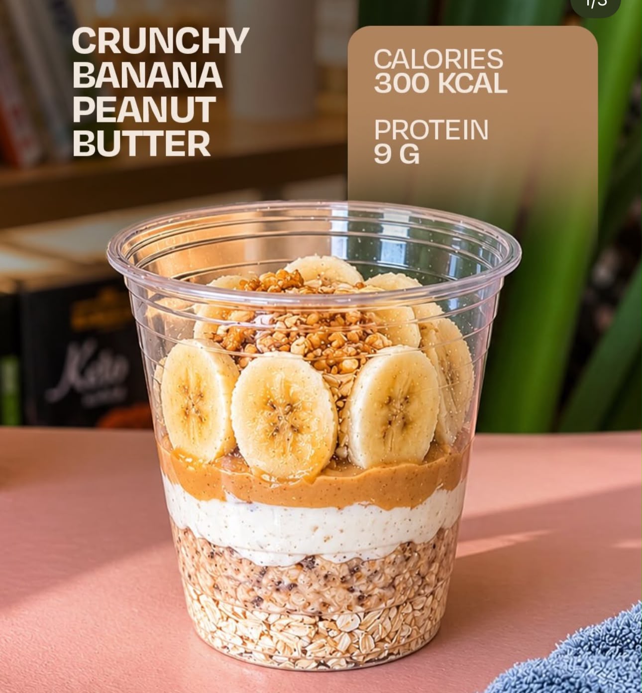 Crunchy Banana Peanut Butter